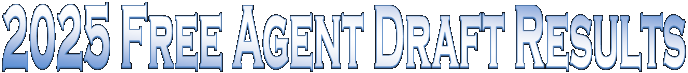 2025 Free Agent Draft Results